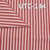 棉滌色織條子布 305g/m2 58/59" 65%棉35%滌三片斜色織條子布 UTC-144
