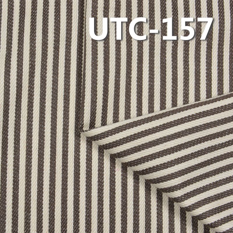 滌棉色織條子布 210g/m2 58/59" UTC-157 80%棉20%滌四片斜色織條子布
