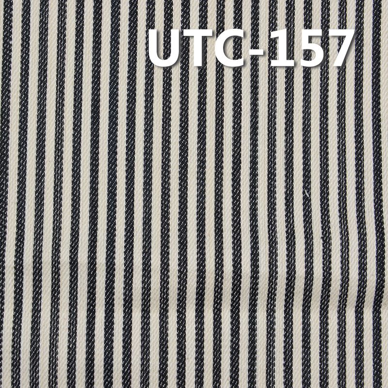 棉滌色織條子布 210g/m2 58/59" 80%棉20%滌四片斜色織條子布 UTC-157
