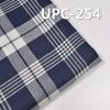 全棉色织格子布 136g/m2 57/58" 100%棉学院风靛蓝色织格仔布 UPC-254