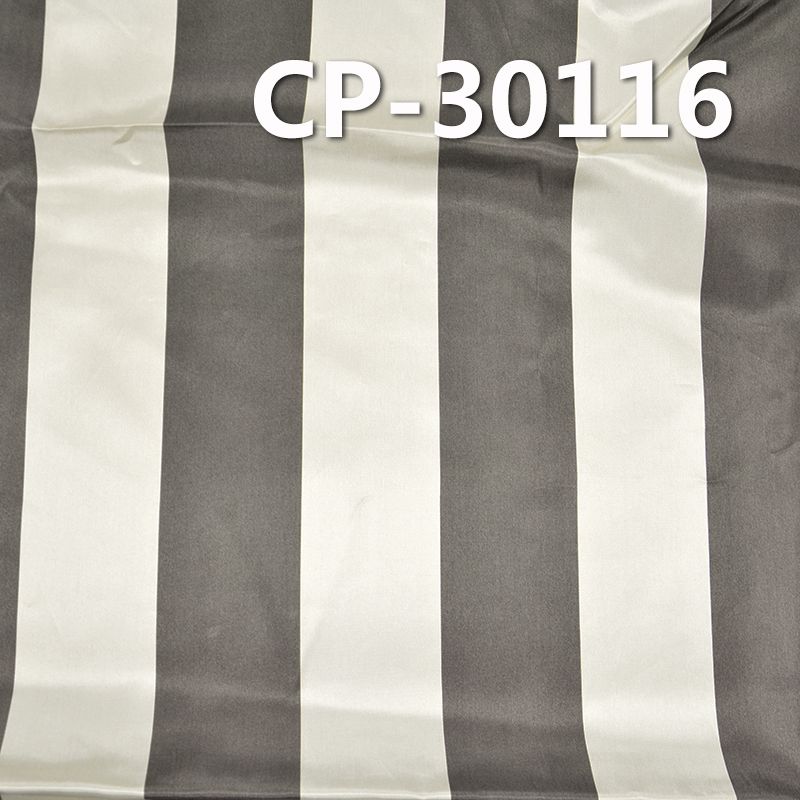 人丝斜纹印花布 135g/m2 52/54" 100%人丝斜纹印花条子布 CP-30116