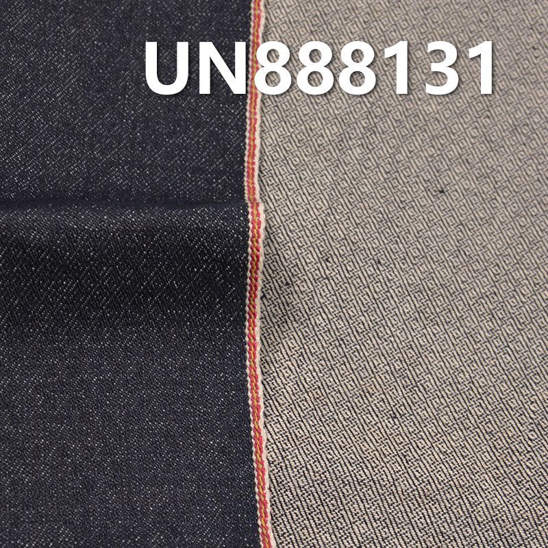 全棉提花菱紋红边牛仔 13.7oz 32/33" UN888131