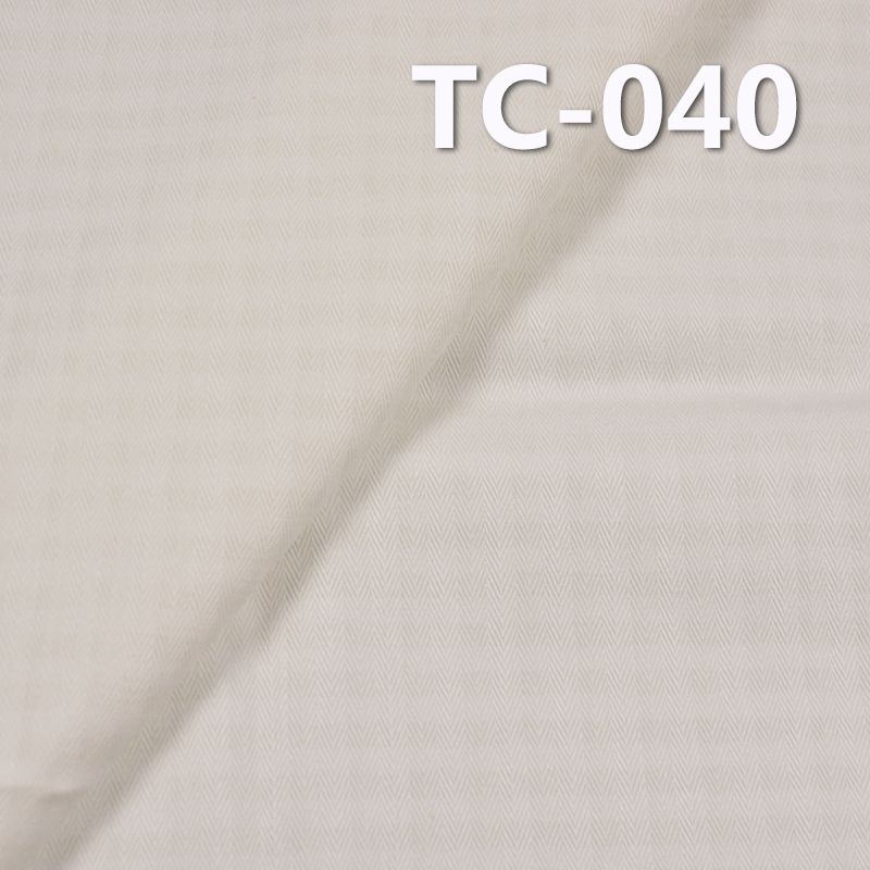 棉涤人字斜染色布 220g/m2 58/59" 63%棉37%涤交织人字斜布 TC-040