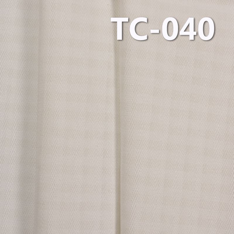 棉滌人字斜染色布 220g/m2 58/59" 63%棉37%滌交織人字斜布 TC-040