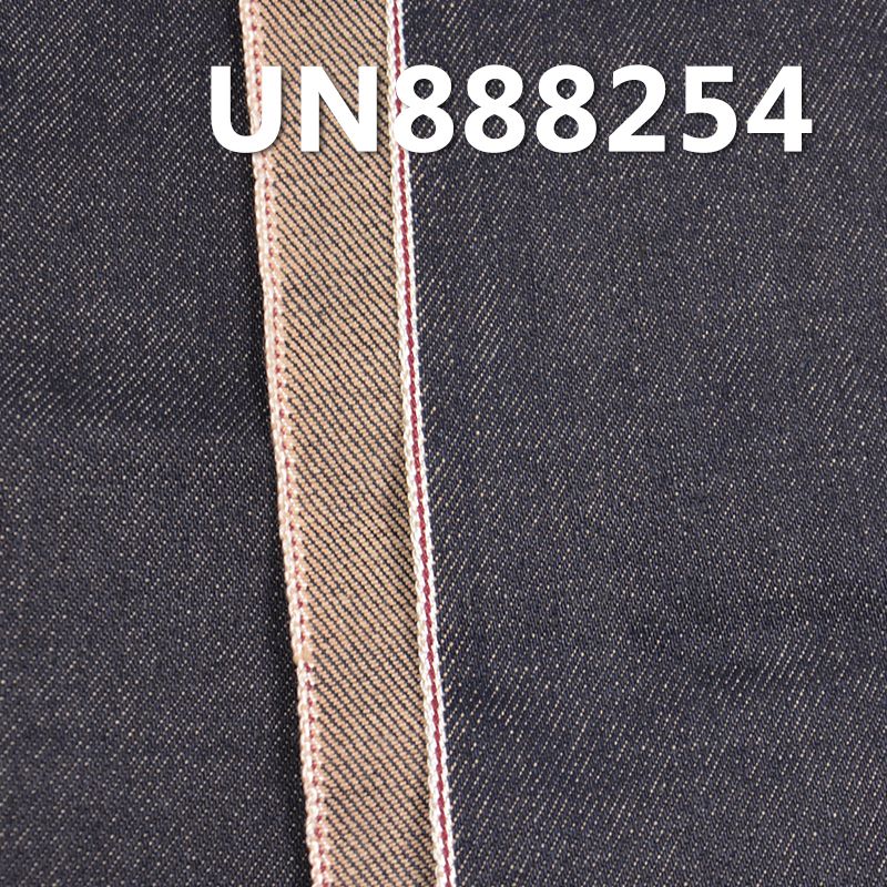 全棉右斜彩棉底红边牛仔布 12.8oz 33-34“ UN888254