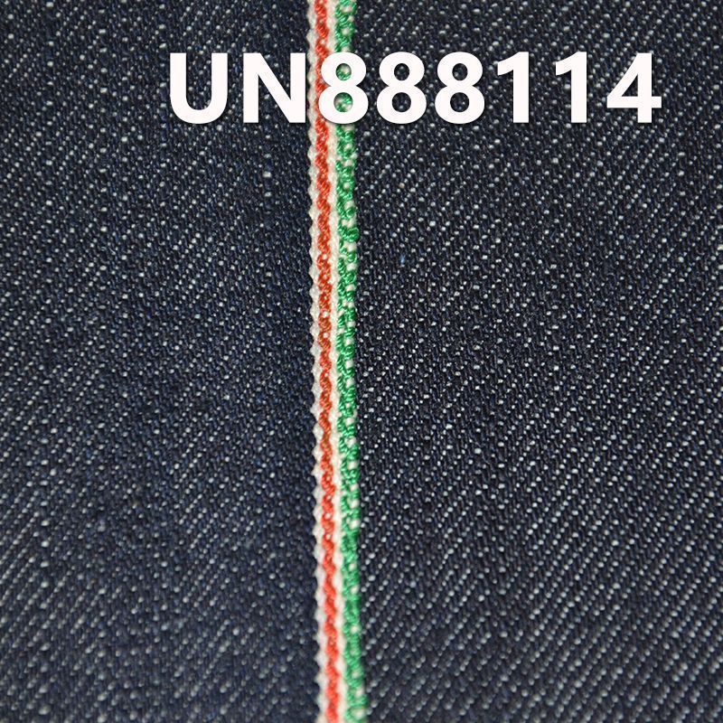 全棉竹节右斜红邊牛仔布 13.5oz 32” UN888114