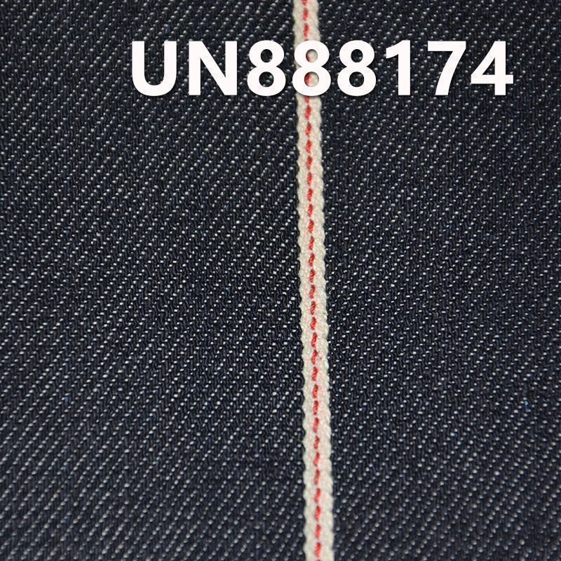 全棉竹节右斜红邊牛仔 10.4oz 31/32" UN888174