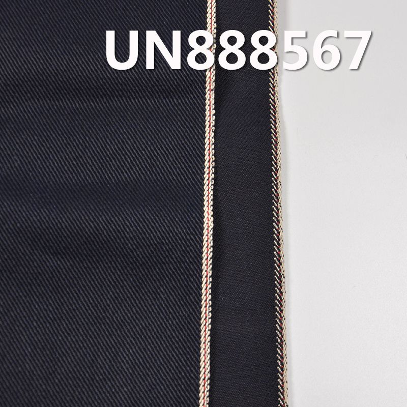 全棉左斜色織紅邊牛仔布 13.3oz 32/33" UN888567