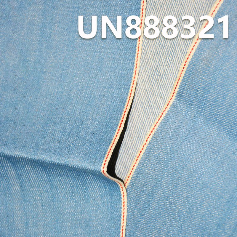 100%棉竹节右斜红边牛仔 13oz 31/32" UN888321