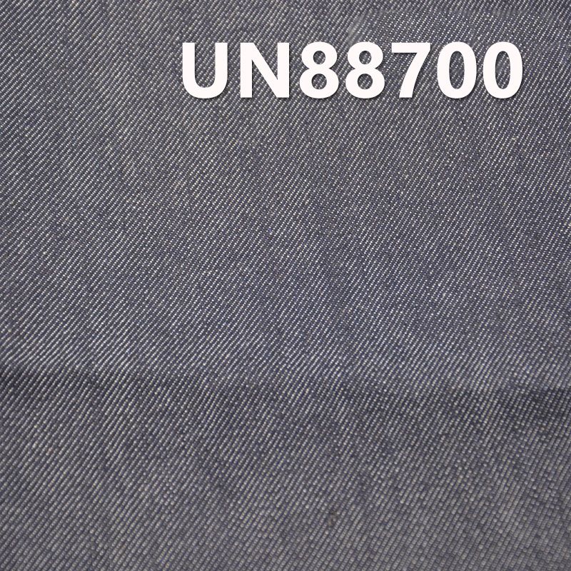 滌棉彈力牛仔布 11.8OZ 52/54" 87.5%棉10.6%滌1.9%雙芯彈力竹節右斜紋牛仔布 UN88700