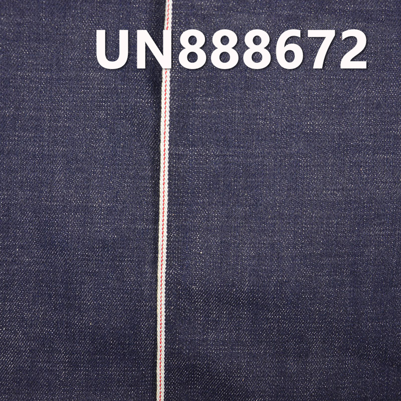 100%棉竹節右斜紅邊牛仔布 13oz 32/33" UN888672