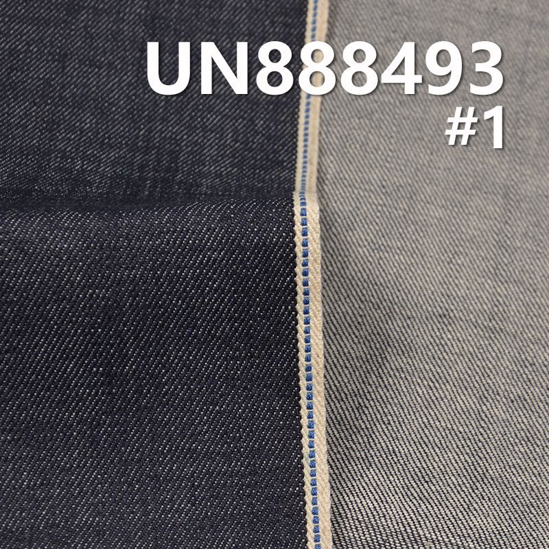 100%棉竹節右斜紅邊牛仔布  32/33"  12.3oz UN888493