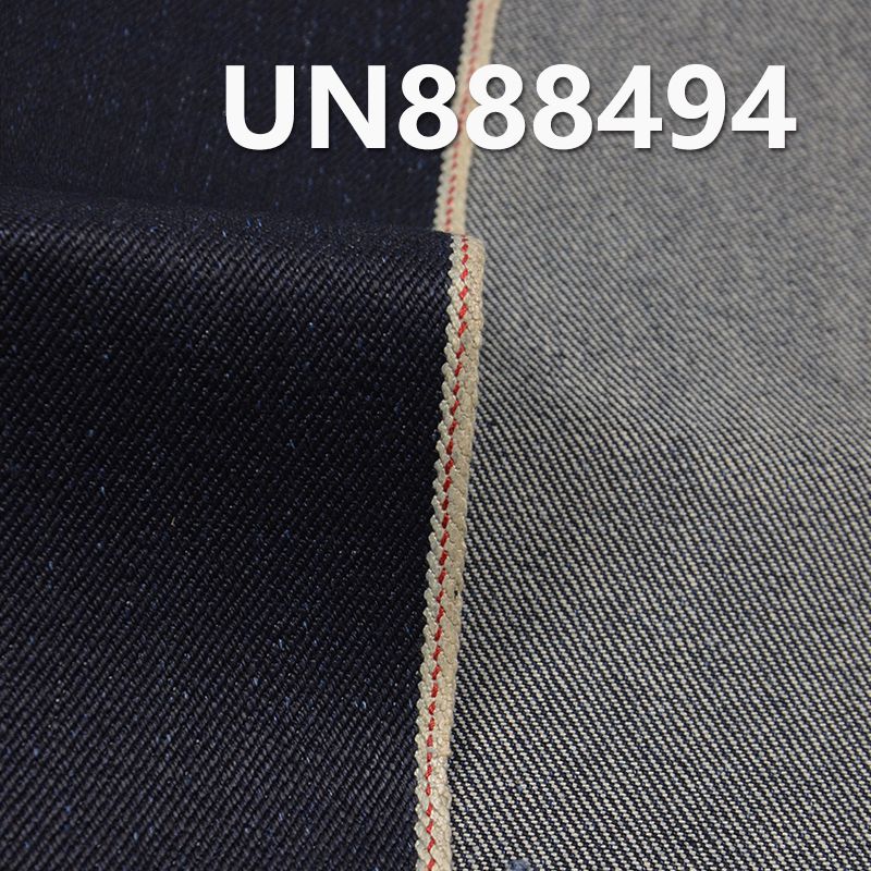 全棉竹节右斜重磅紅邊牛仔布 22oz 32/33" UN888494