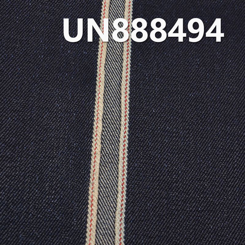 全棉竹節右斜重磅紅邊牛仔布 22oz 32/33" UN888494