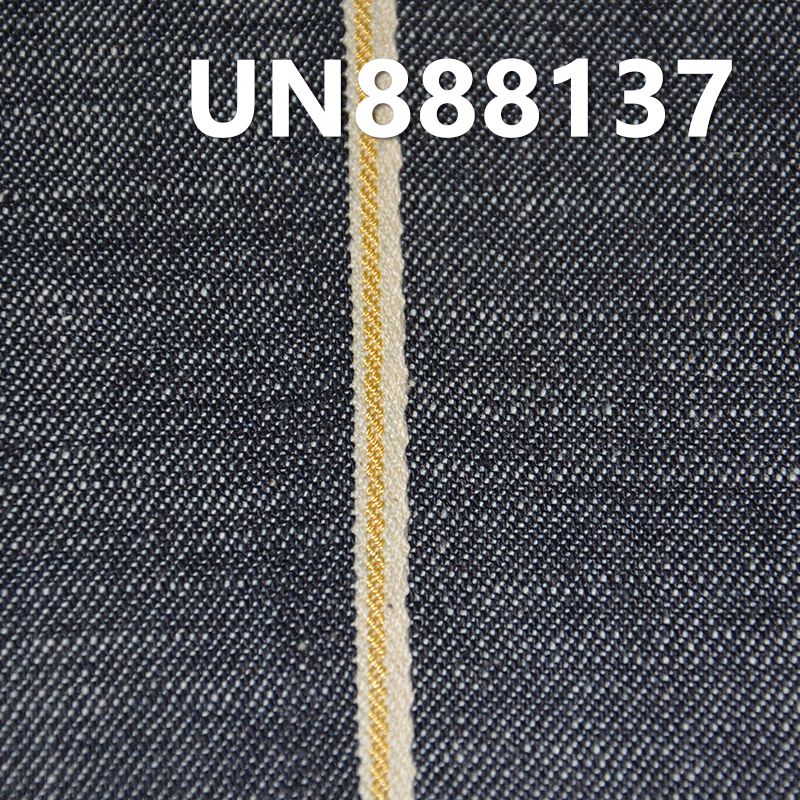 98%棉2%弹右斜竹节红边牛仔 10oz 33-34" UN888137