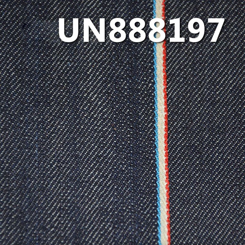 全棉竹节右斜红边牛仔布 12oz 32/33” UN888197