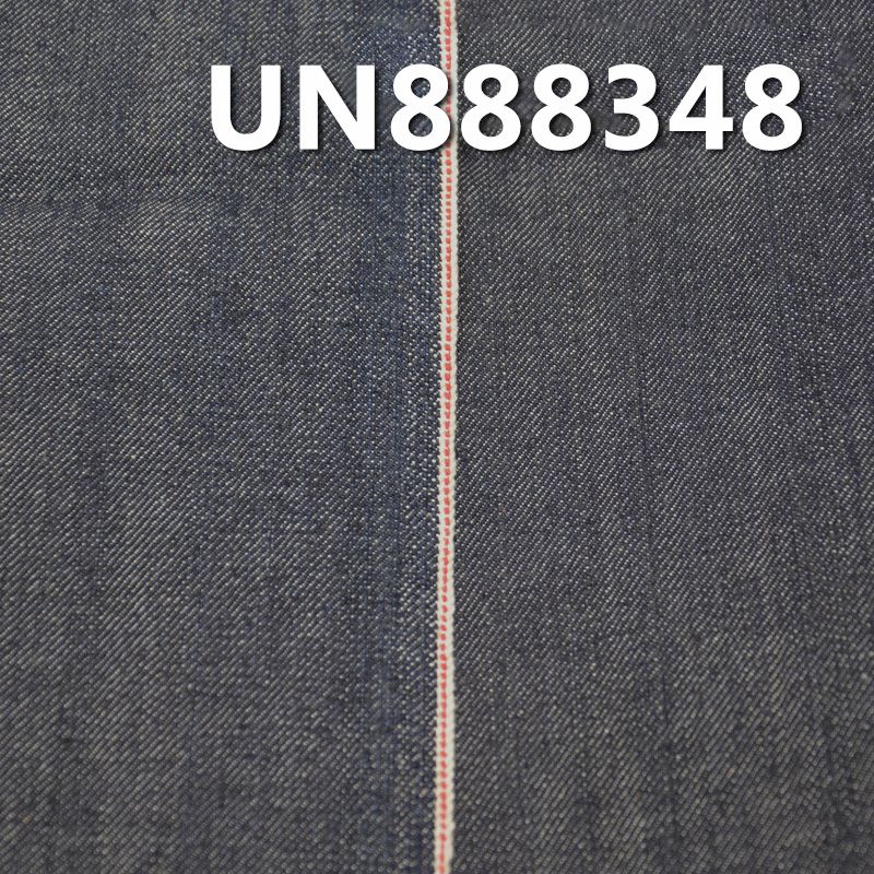 100%棉竹节右斜红邊牛仔布 11.4oz 32/33" UN888348