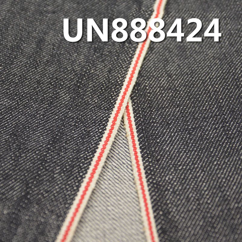 99%棉1%彈力竹節右斜紅邊牛仔布 11.5oz 31/32" UN888424