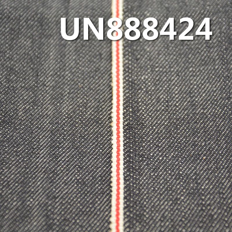 99%棉1%彈力竹節右斜紅邊牛仔布 11.5oz 31/32" UN888424