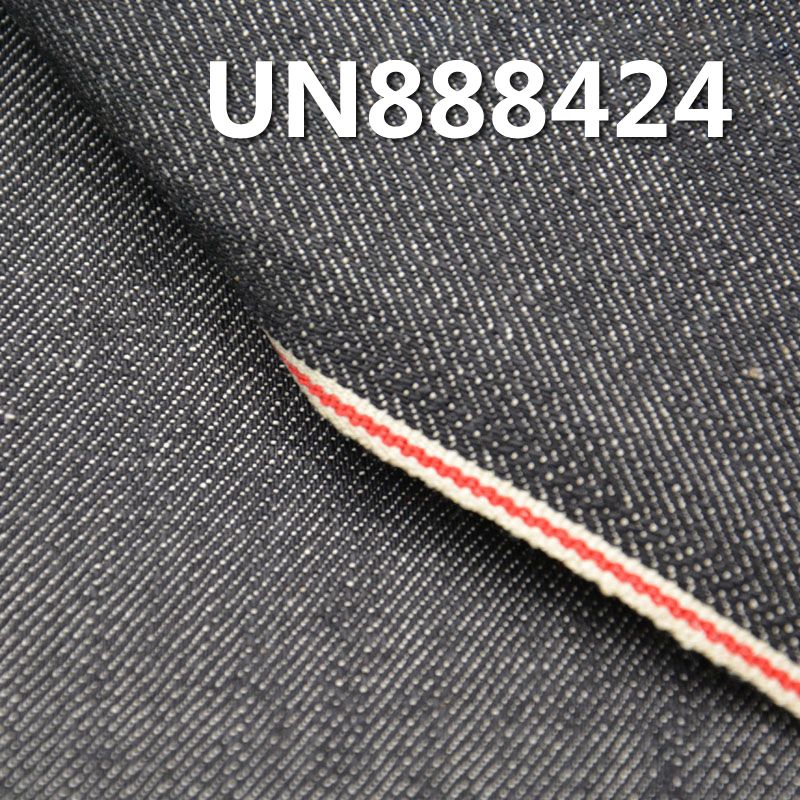 99%棉1%彈力竹節右斜紅邊牛仔布 11.5oz 31/32" UN888424