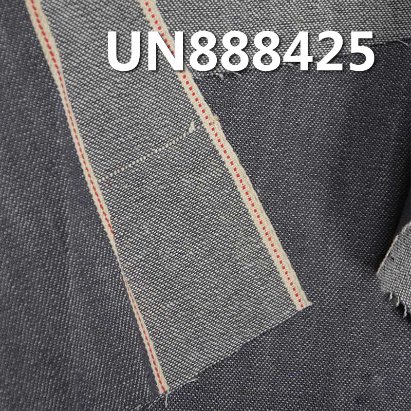 100%棉竹節右斜紅邊牛仔布 8.5oz 37/38" UN888425