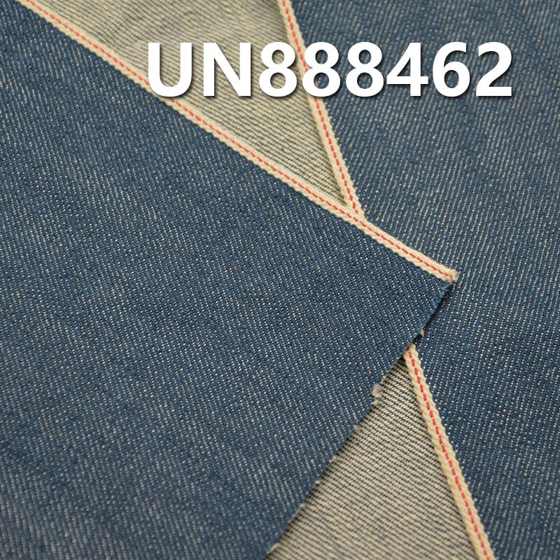 全棉竹節斜紋牛仔 12OZ 31/32" 全棉竹節右斜紅邊牛仔布 UN888462