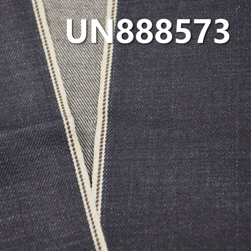 全棉竹节右斜红边牛仔布 14.3oz 34/35'' UN888573