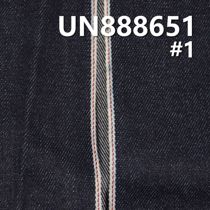 全棉竹節右斜紅邊牛仔布 12.9oz 30/31" UN888651