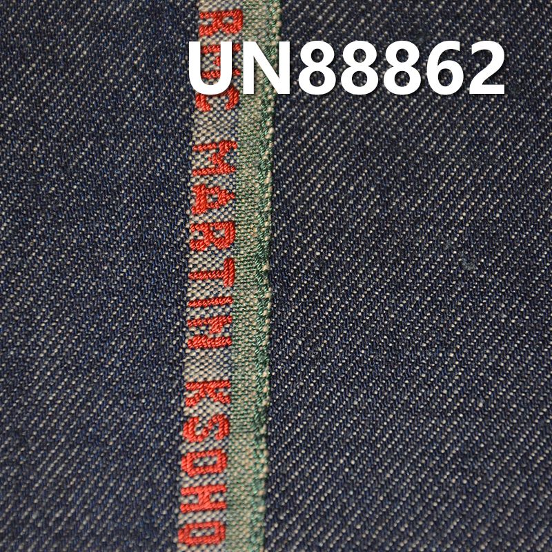 全棉红边牛仔布|13.4安士(oz)字边彩棉底牛仔布|4片右斜竹节棉牛仔布|赤耳丹宁|牛仔裤 牛仔衬衫外套面料