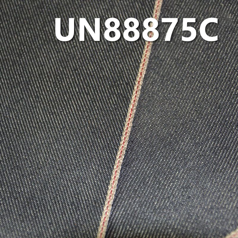 全棉红边牛仔布|12安士(oz)印铁牛色胶布料|纯棉色边牛仔布|牛仔裤 牛仔夹克 外套面料