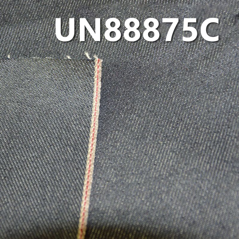 全棉红边牛仔布|12安士(oz)印铁牛色胶布料|纯棉色边牛仔布|牛仔裤 牛仔夹克 外套面料