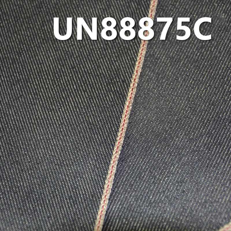 全棉色邊牛仔布印铁牛色胶 12oz 32" UN88875C