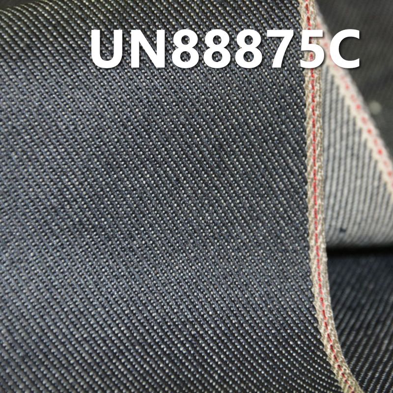 全棉色邊牛仔布印铁牛色胶 12oz 32" UN88875C