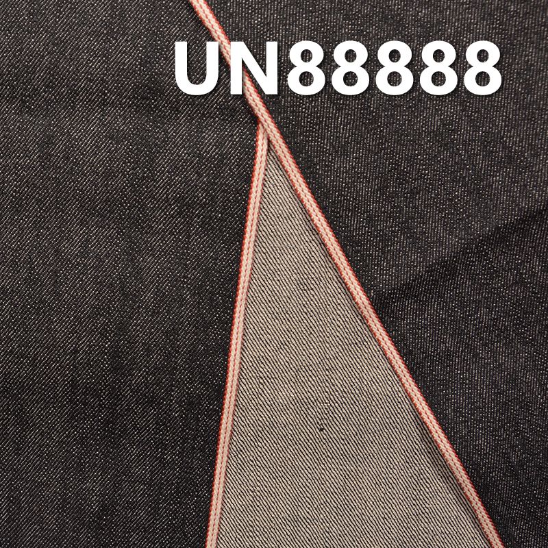 全棉竹節右斜紅邊牛仔布 13.2oz 32-33" UN88888