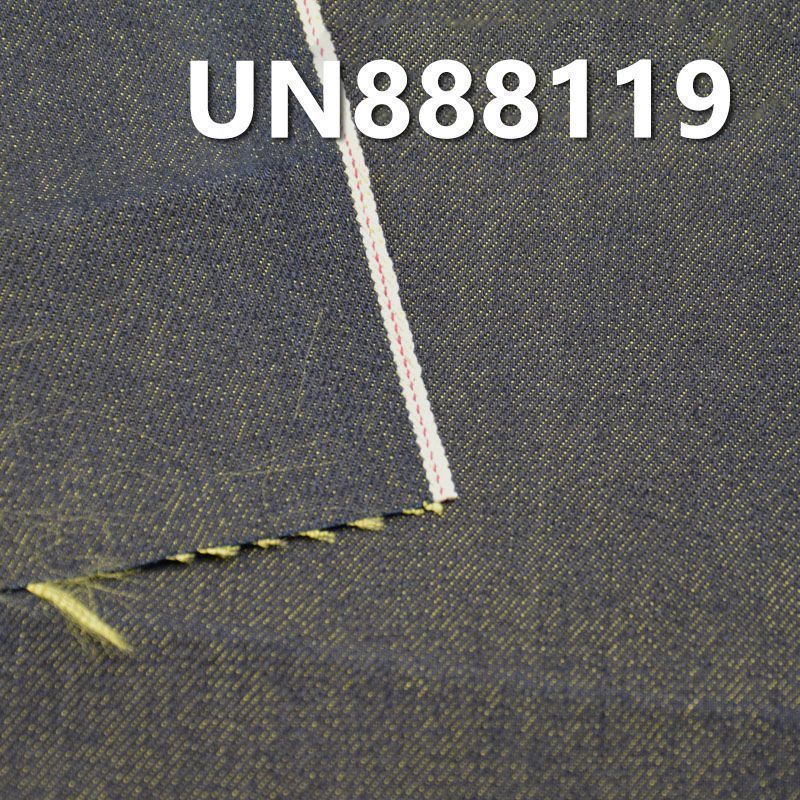 全棉竹节红边牛仔布|13.5安士(oz)竹节棉四片右斜红边牛仔|秋冬厚款赤耳丹宁|牛仔裤 牛仔夹克 外套面料