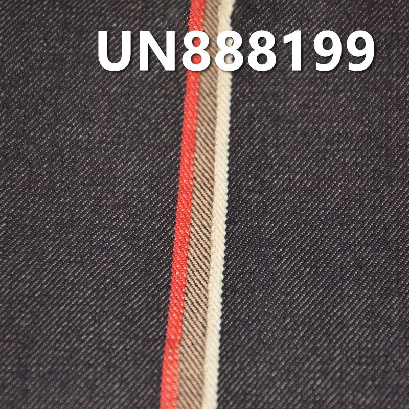 全棉彩棉底右斜红边牛仔布 13.3oz 32/33" UN888199