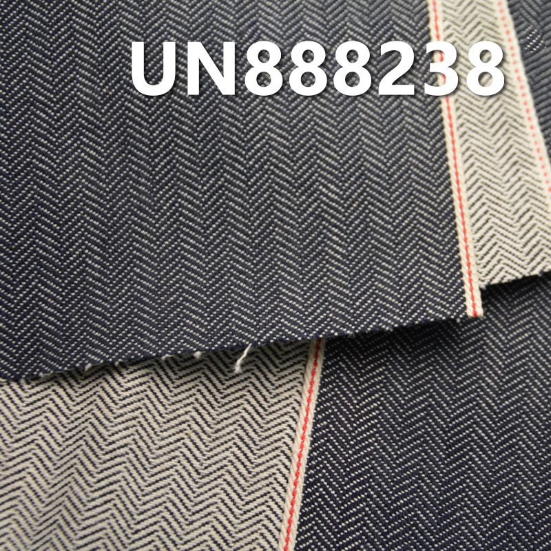 全棉四片人字斜色边牛仔布 13.3oz 31-32“ UN888238