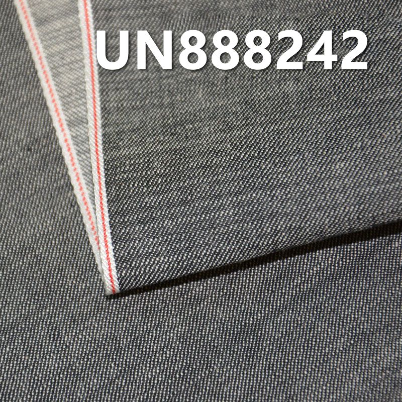 全棉红边牛仔布|5.5安士(oz)纯棉竹节三片右斜红边牛仔布|赤耳丹宁|牛仔裤 牛仔裙 牛仔衬衫面料