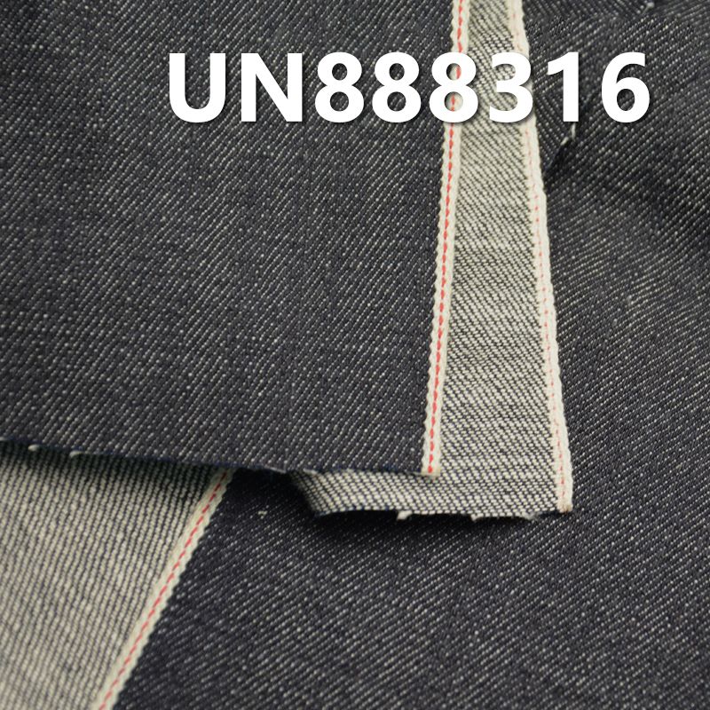 100%棉竹节右斜色边牛仔布 11oz 30/31" UN888316