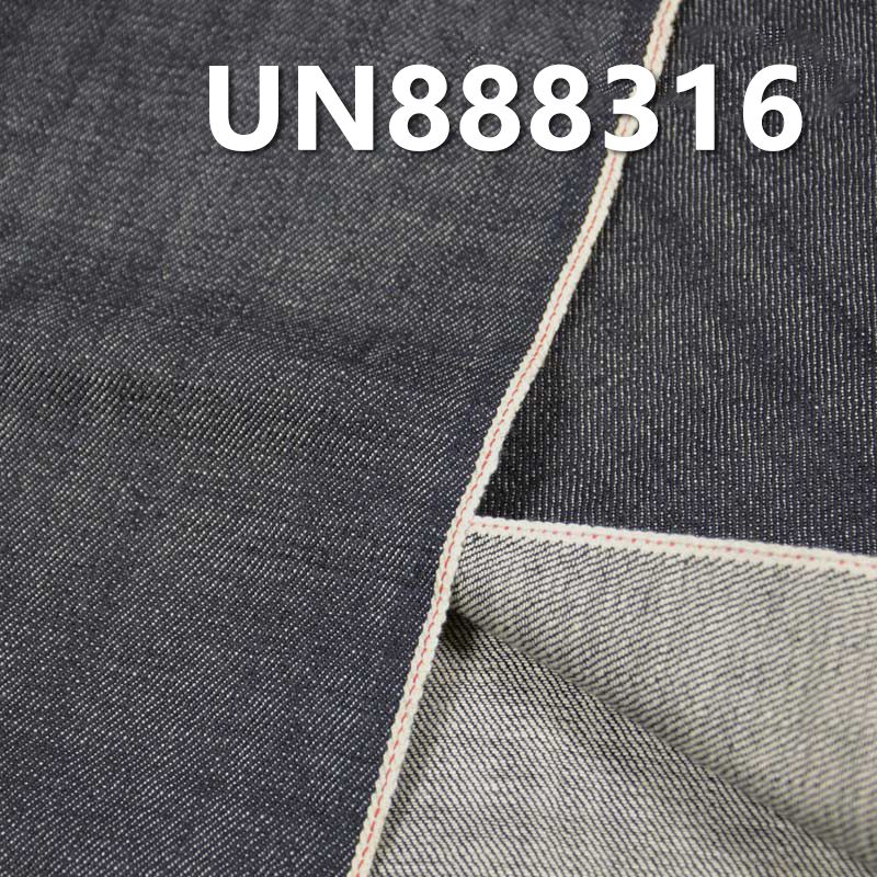 100%棉竹节右斜色边牛仔布 11oz 30/31" UN888316