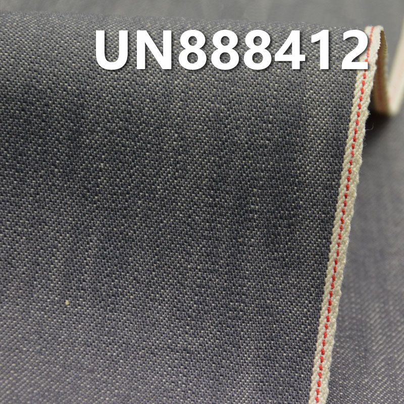 100%棉竹節右斜紅邊牛仔布 10oz 35/36" UN888412