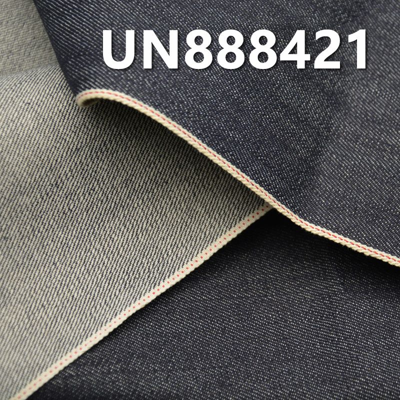 100%棉竹節右斜紅邊牛仔布 11.7oz 31/32" UN888421