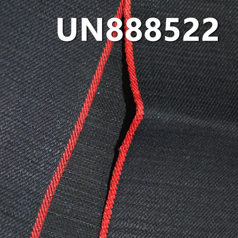 全棉竹節右斜牛仔 15OZ 31/32" 全棉竹節右斜色織紅邊牛仔布  UN888522