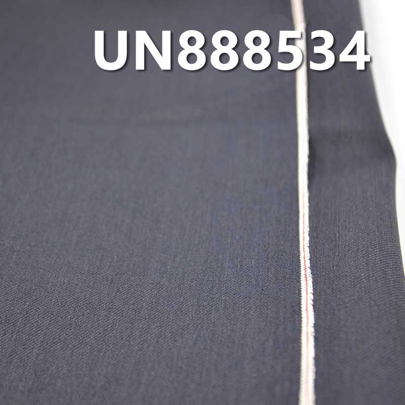 全棉竹節色織牛仔 15oz 30/31" 全棉竹節右斜色織紅邊牛仔布 UN888534