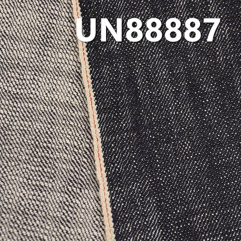 100%棉非洲粗竹右斜紅邊牛仔布 15.5oz 32" UN88887