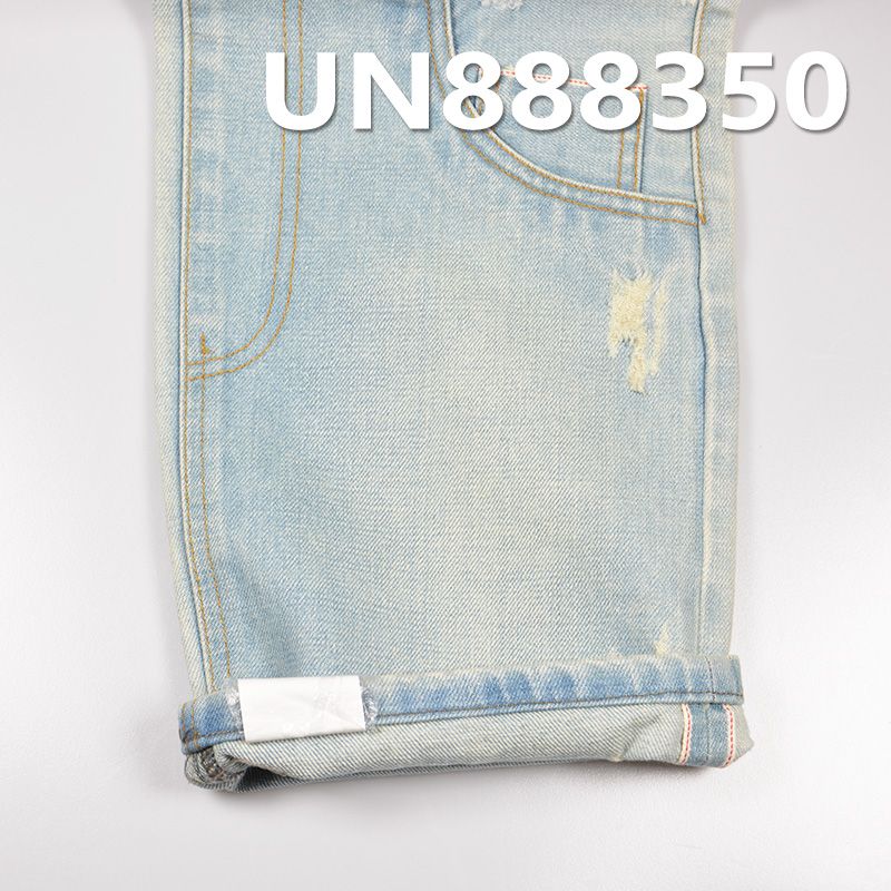 100%棉竹节右斜红边牛仔布 14.5oz 31/32" UN888350