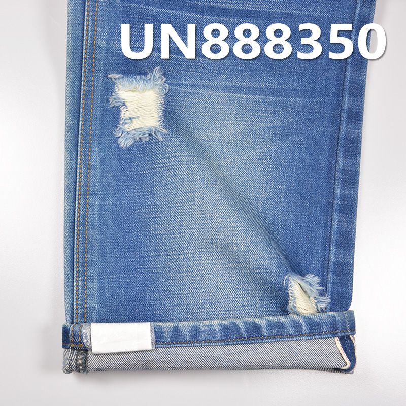 100%棉竹节右斜红边牛仔布 14.5oz 31/32" UN888350