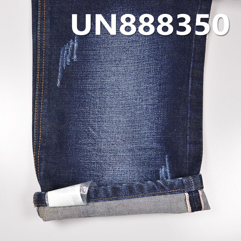 100%棉竹节右斜红边牛仔布 14.5oz 31/32" UN888350