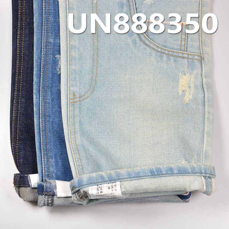 100%棉竹節右斜紅邊牛仔布 14.5oz 31/32" UN888350