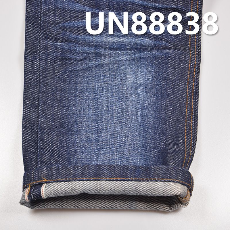 100%棉竹节右斜红边牛仔布 13.5oz 32-33" UN88838